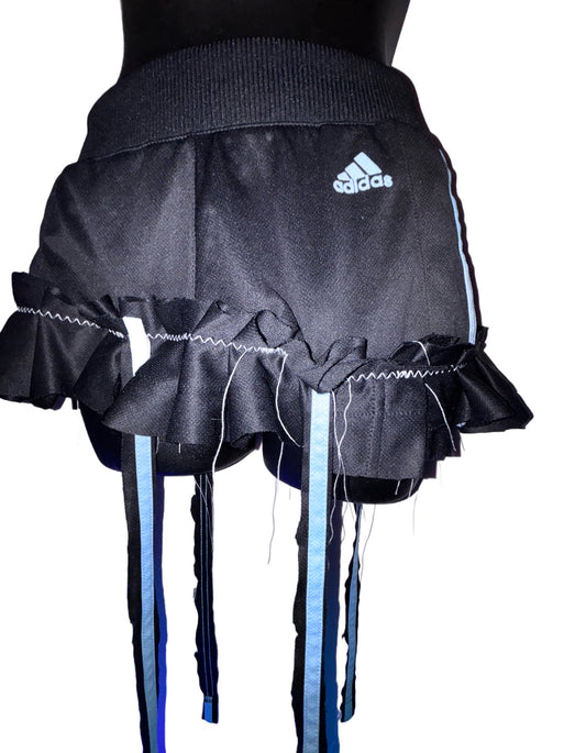 Reworked ruffled mini skirt size s/m