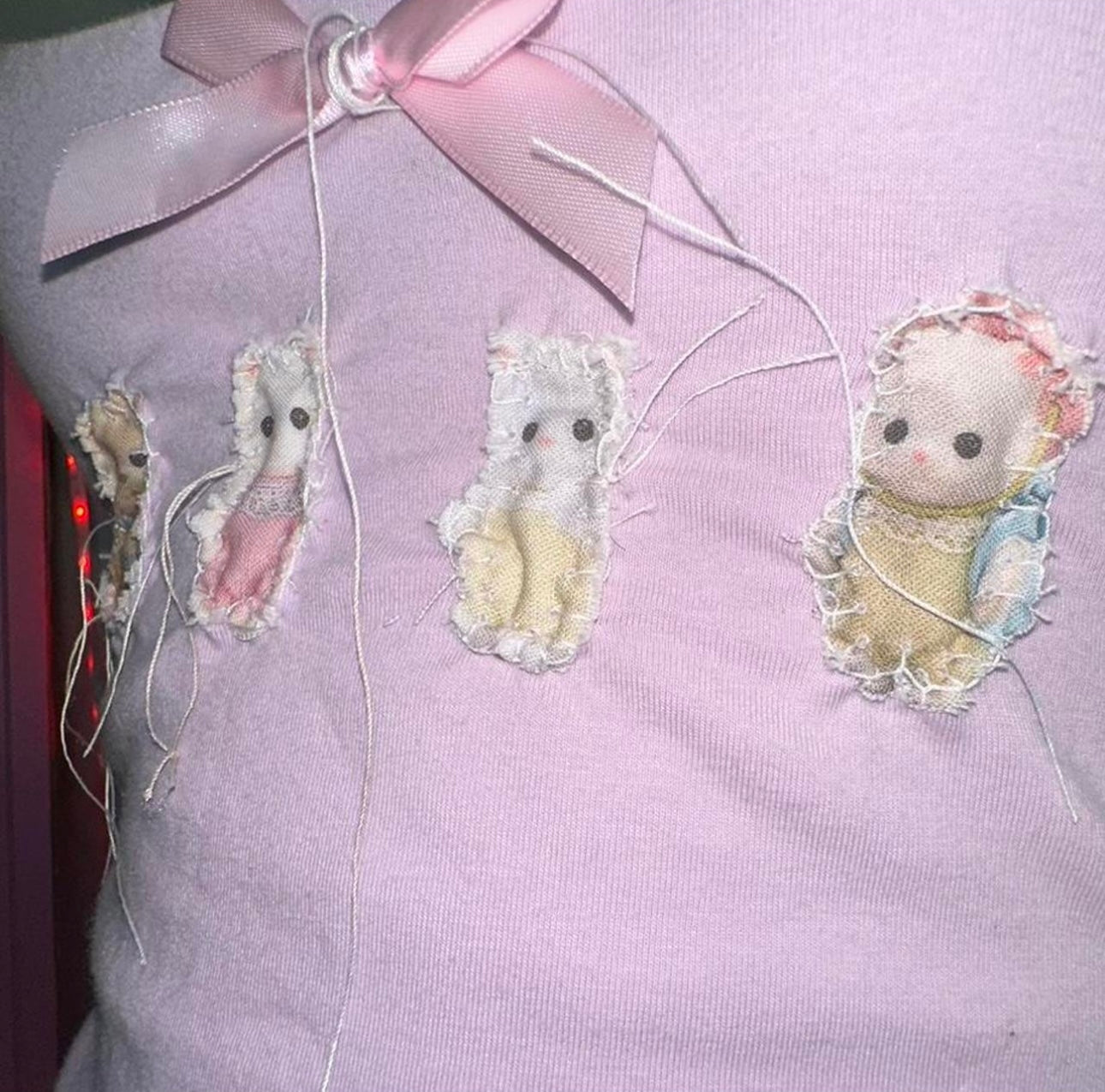 Custom patch work calico critters tank